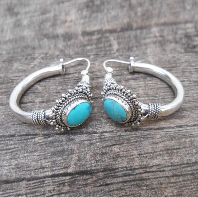 Pendientes Plata Sterling con Turquesa