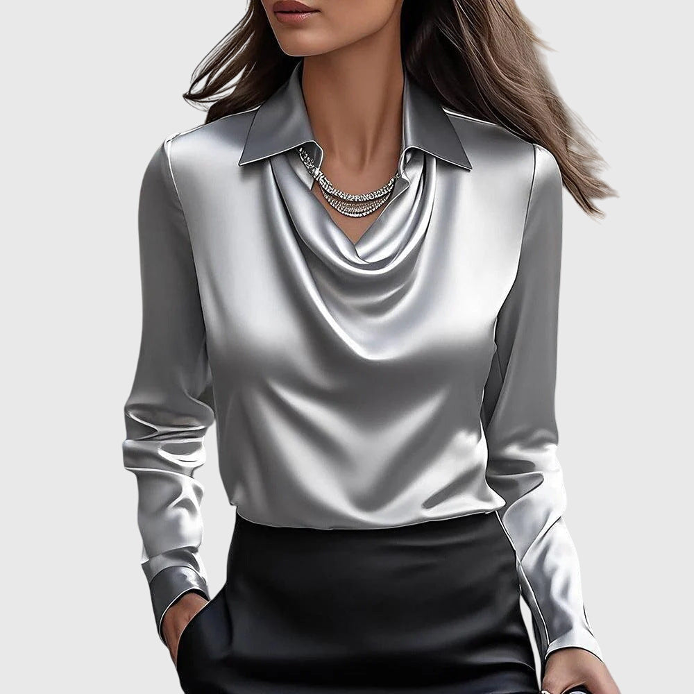 Brooklyn | Shiny Satin Blouse