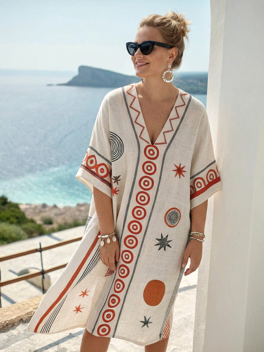 Solstice | Vestido Mini con Bordado Geométrico
