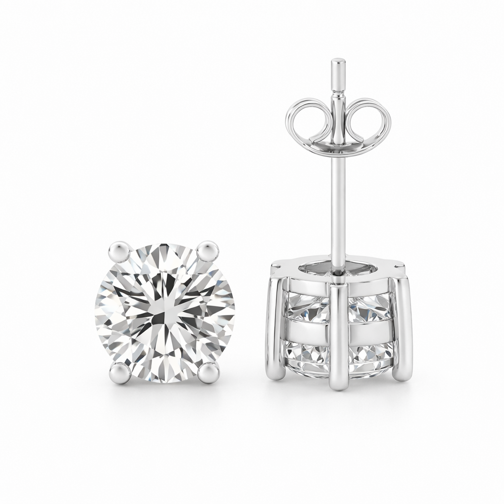 Pendientes Tierra Oro Blanco