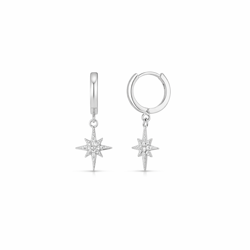 Pendientes Vudú Oro Blanco