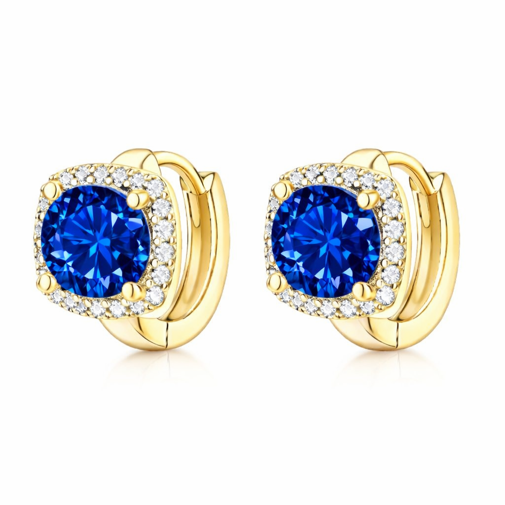 Pendientes Nadine Zafiro
