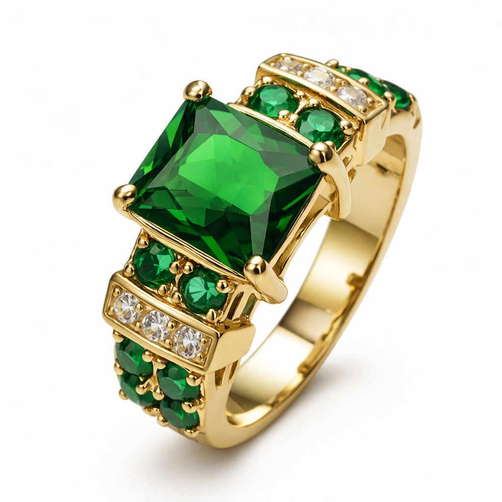Anillo Averine Virdara Esmeralda