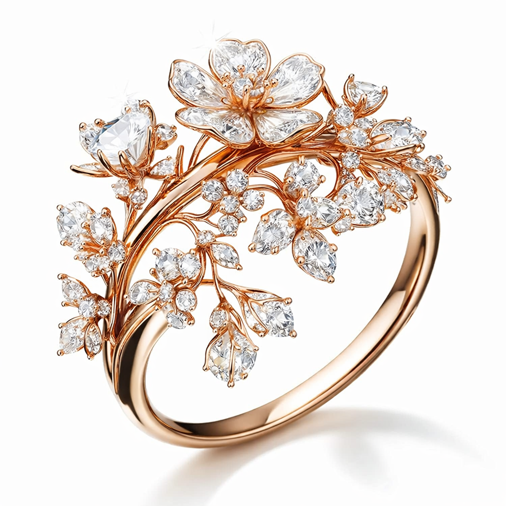 Anillo Floración Brillante