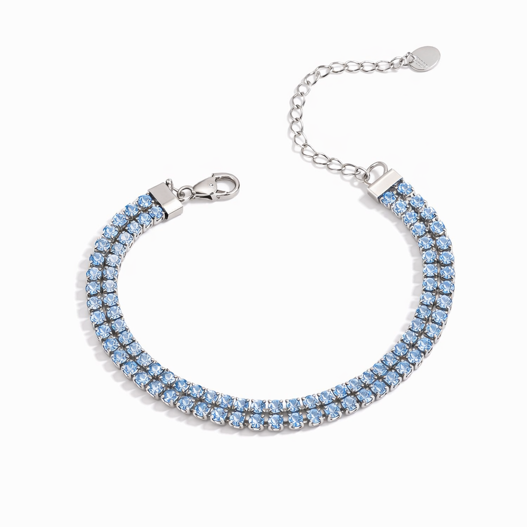 Pulsera Signature Brillo Oro Blanco