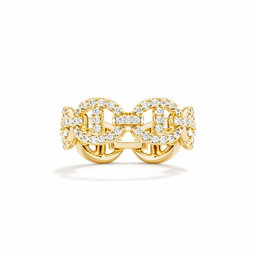 Anillo Isla Marina Oro Blanco