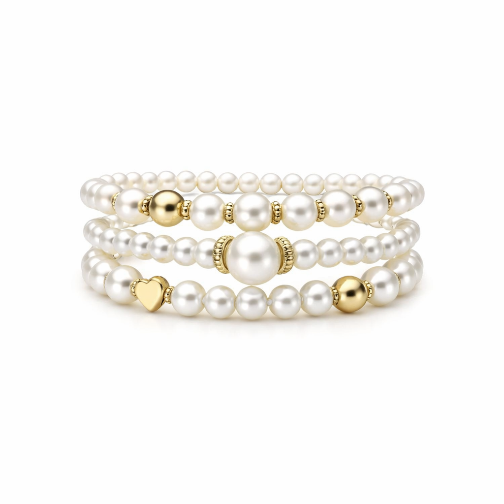 Set de Pulseras Perla Exquisito