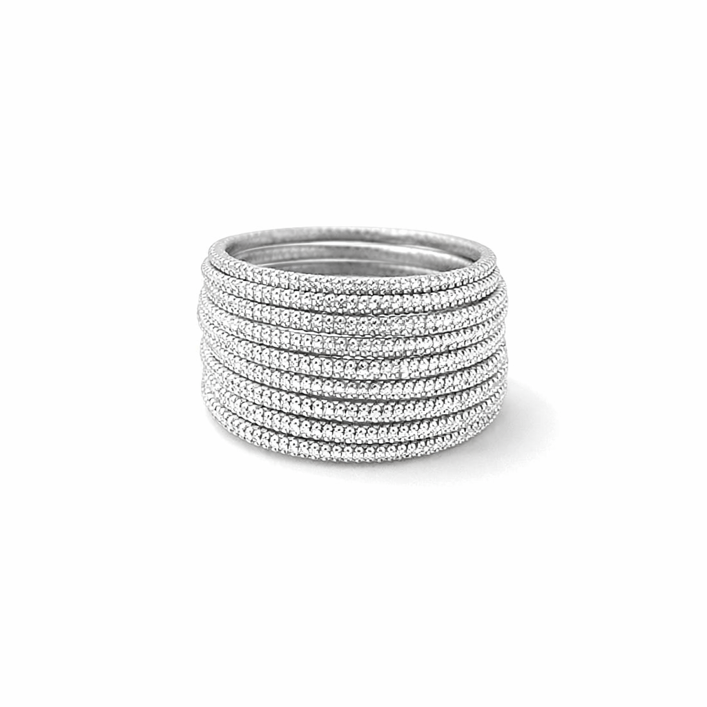 Anillo Velo de Luna en Capas