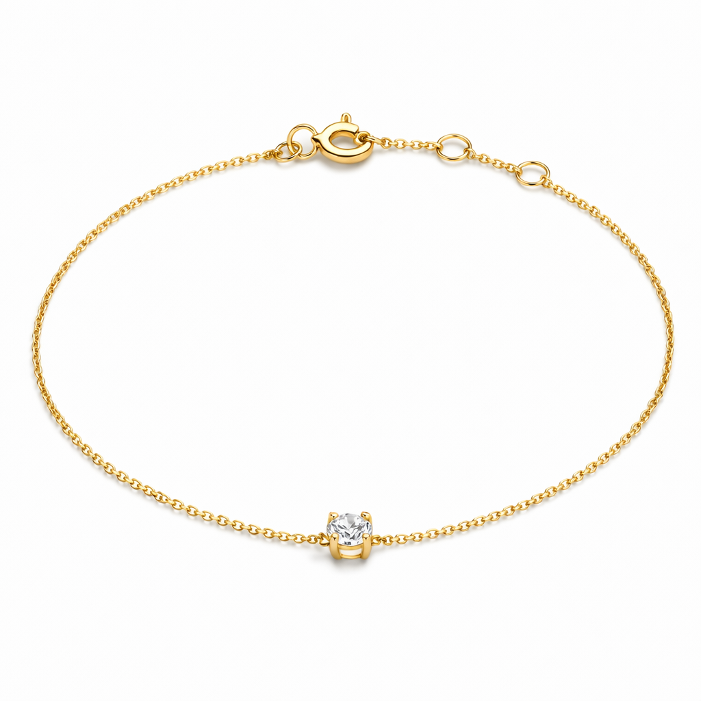 Pulsera Clea con Moissanita Oro