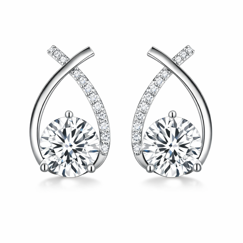 Pendientes Arielle Oro Blanco