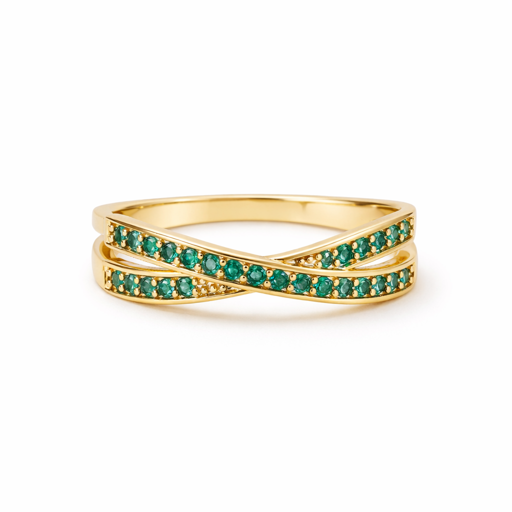 Anillo Flujo Esmeralda