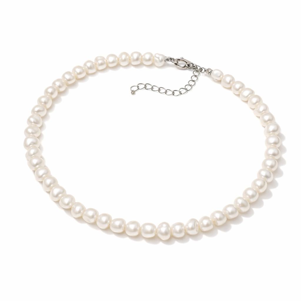 Collar Perla con Halo