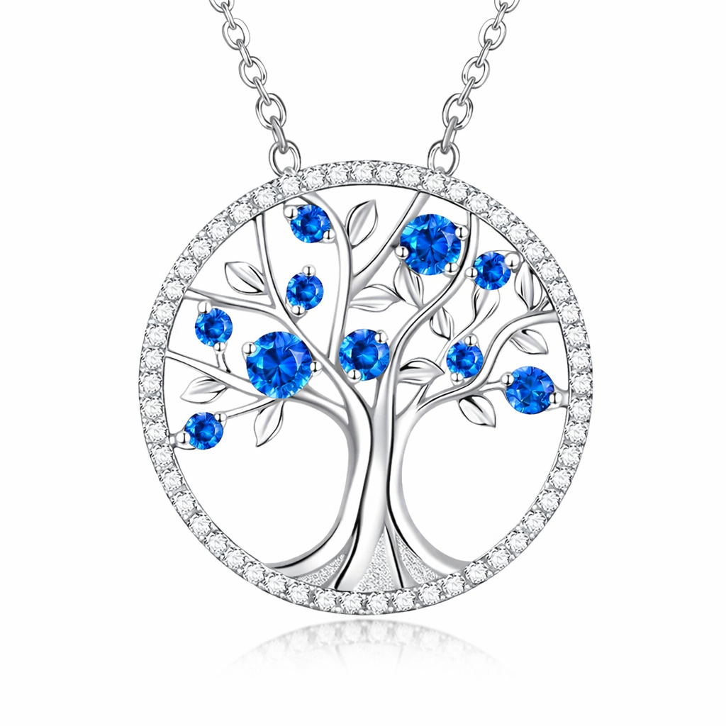 Collar Árbol de la Vida Zafiro