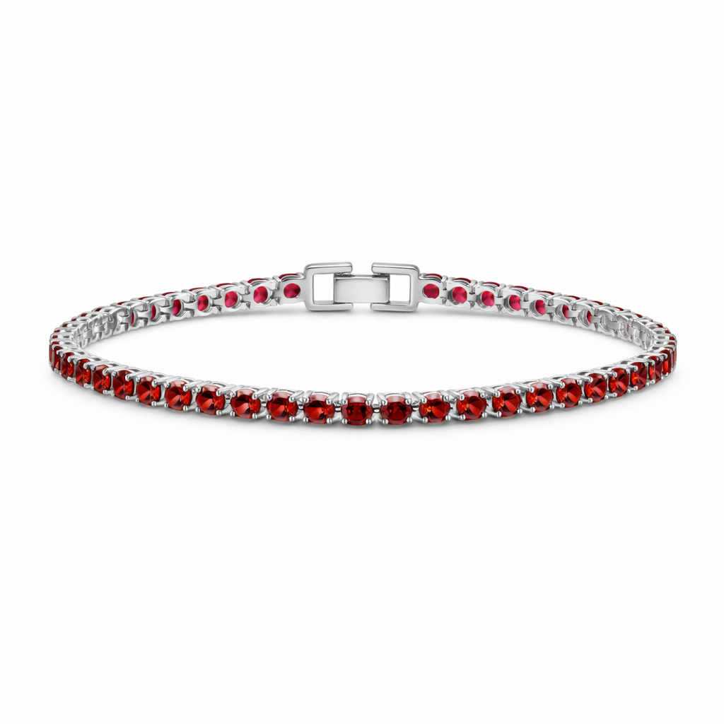 Pulsera Tenis Rubí