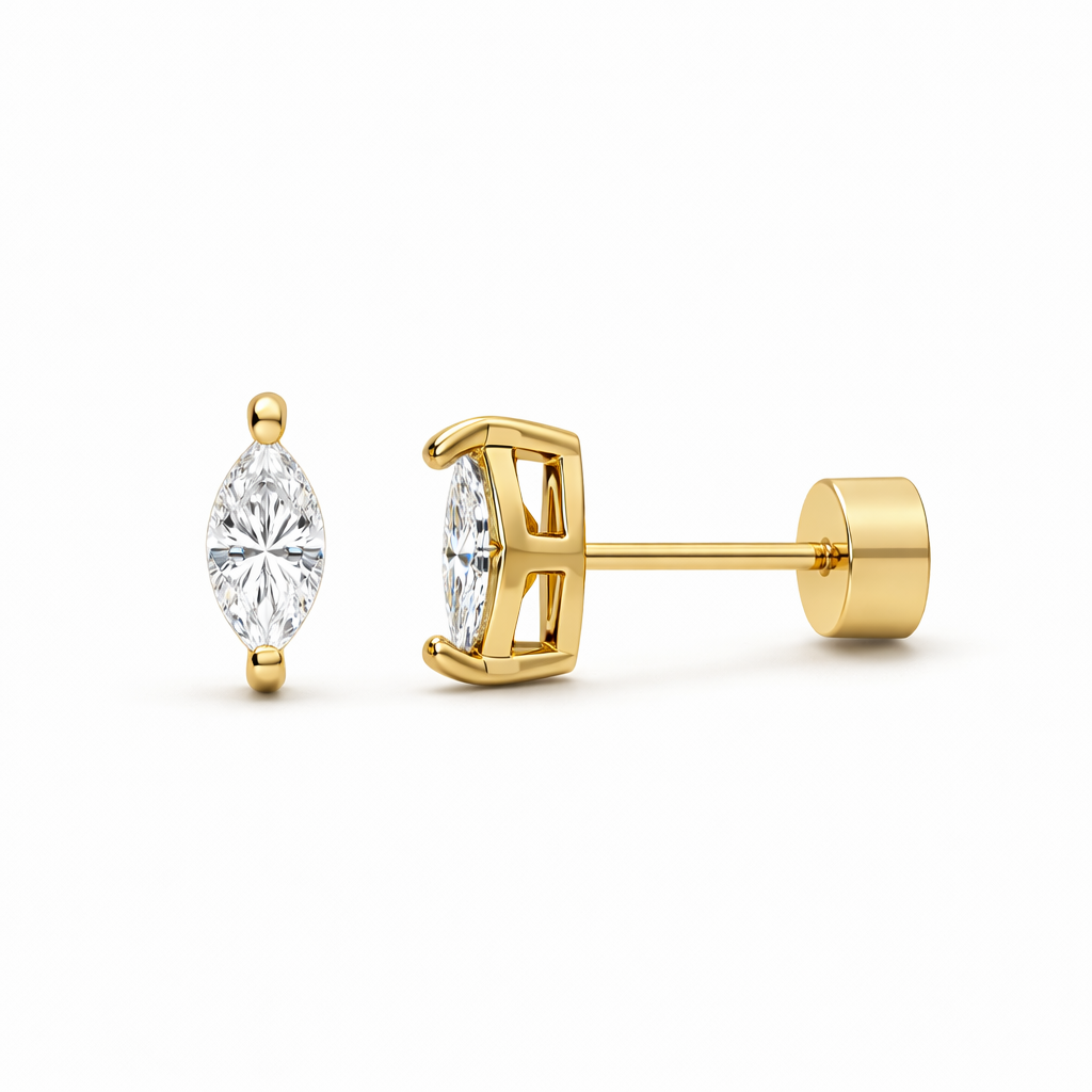 Pendientes Stud Talla Pera