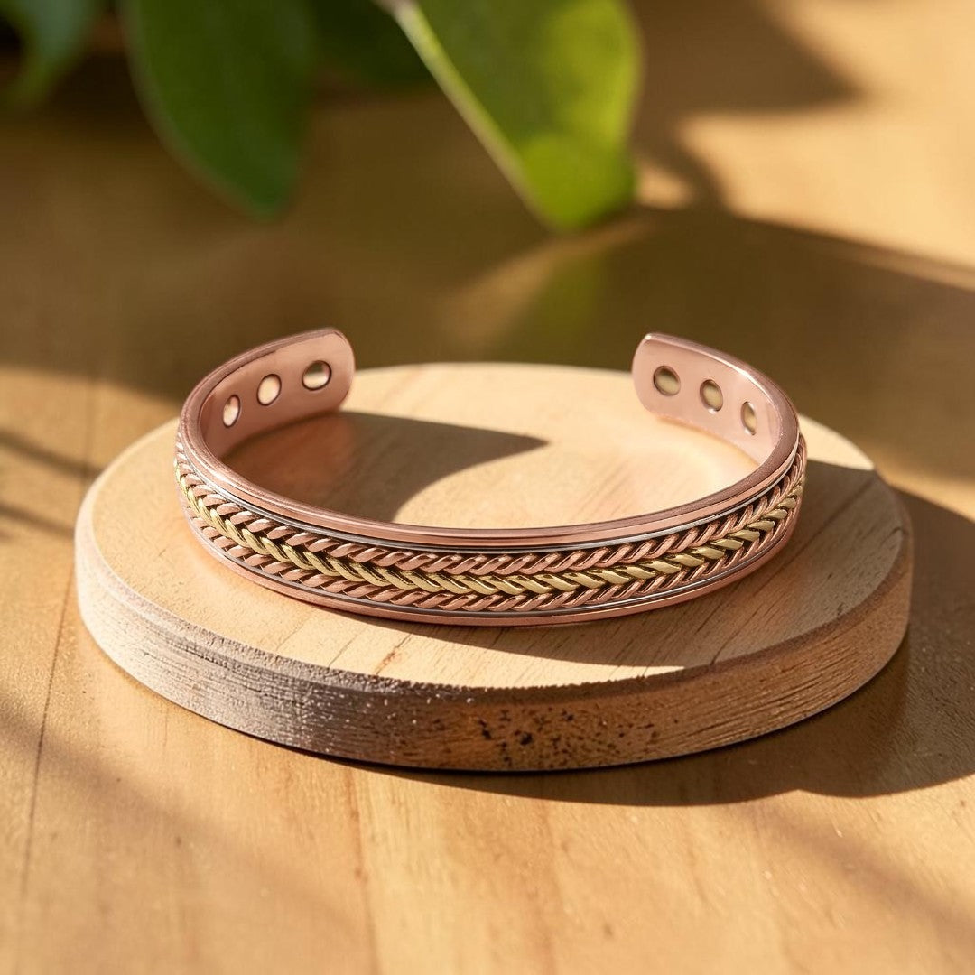 Pulsera Tejido de Cobre