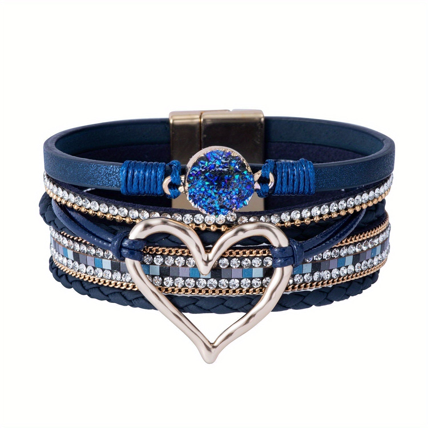 Pulsera Boho Multicapa en Cuero