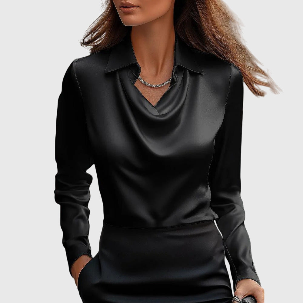 Brooklyn | Shiny Satin Blouse