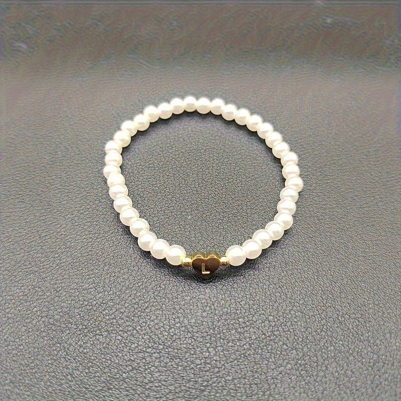 Pulsera Chic con Inicial en Corazón (A-Z)