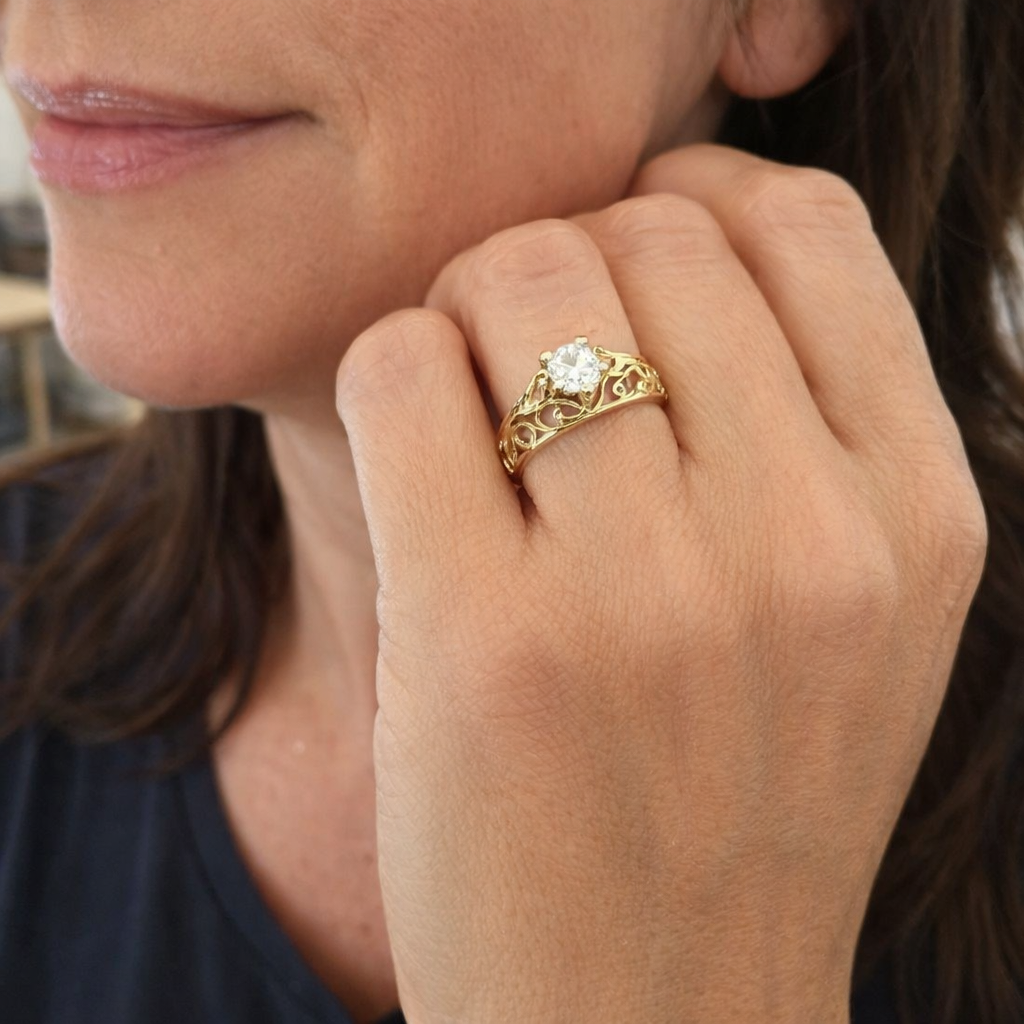 Anillo Circonita Exótico