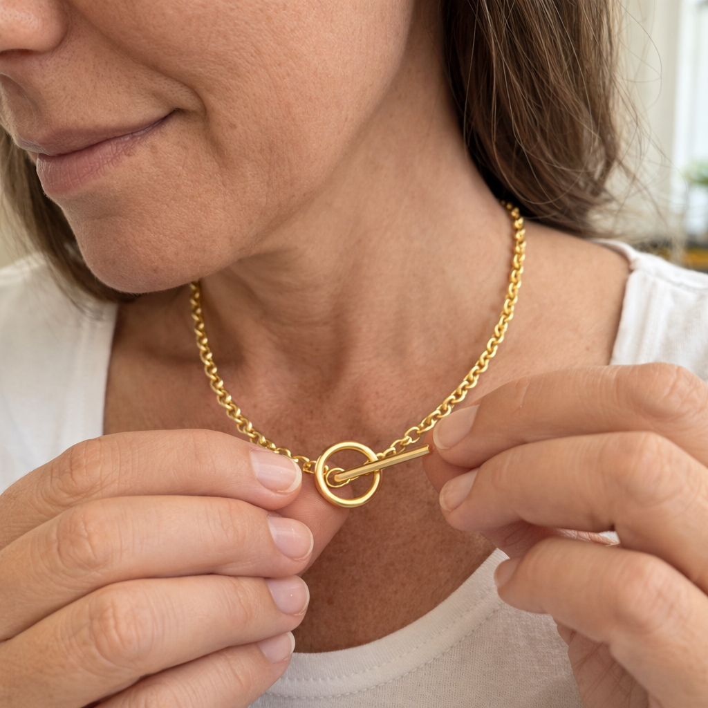 Collar Cadena Unidad Oro