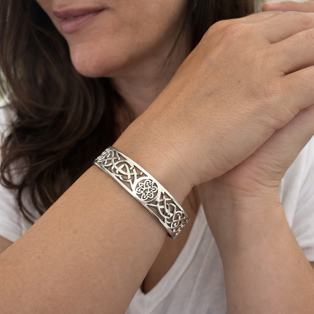 Pulsera Calada Abierta Plata