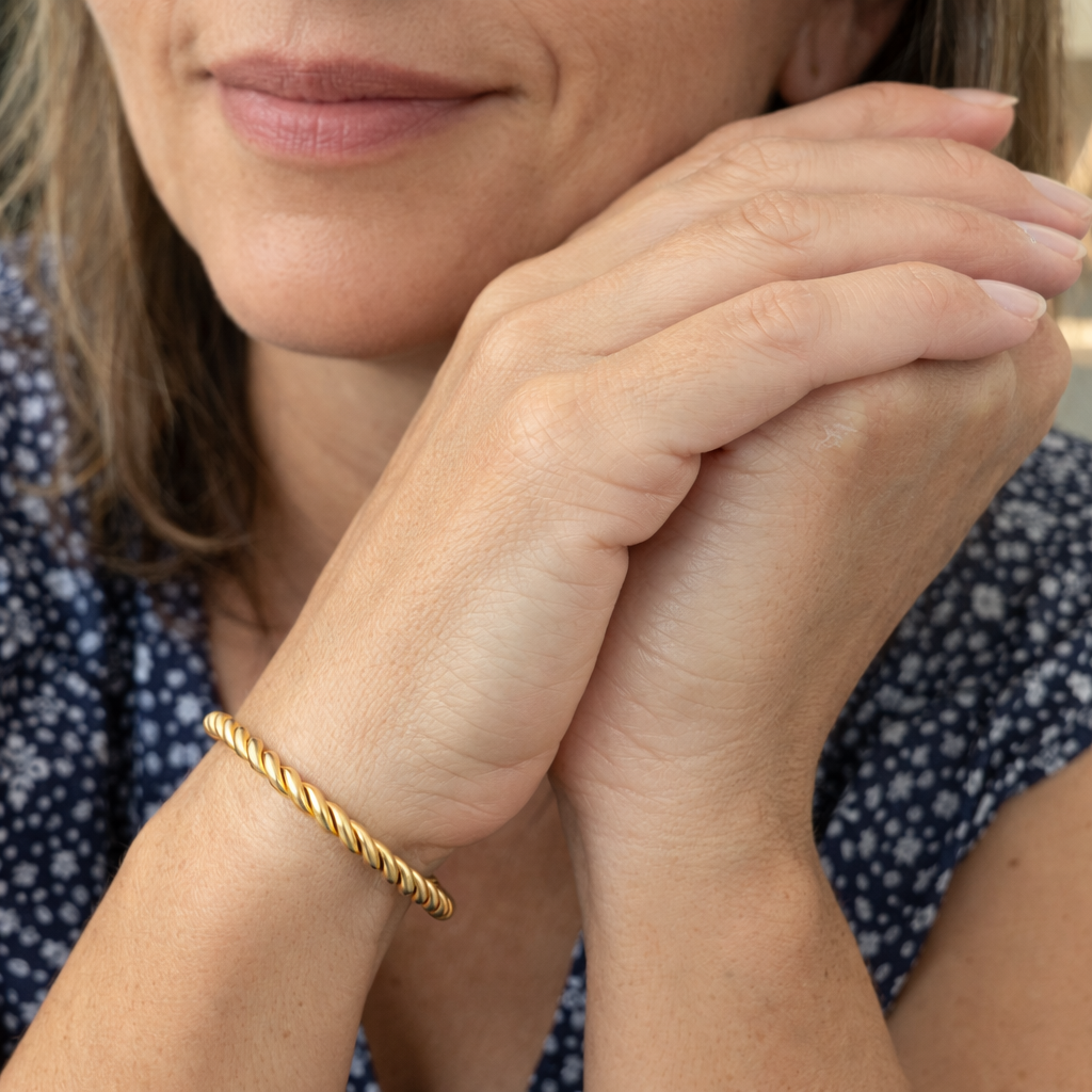 Pulsera Trenzada Oro