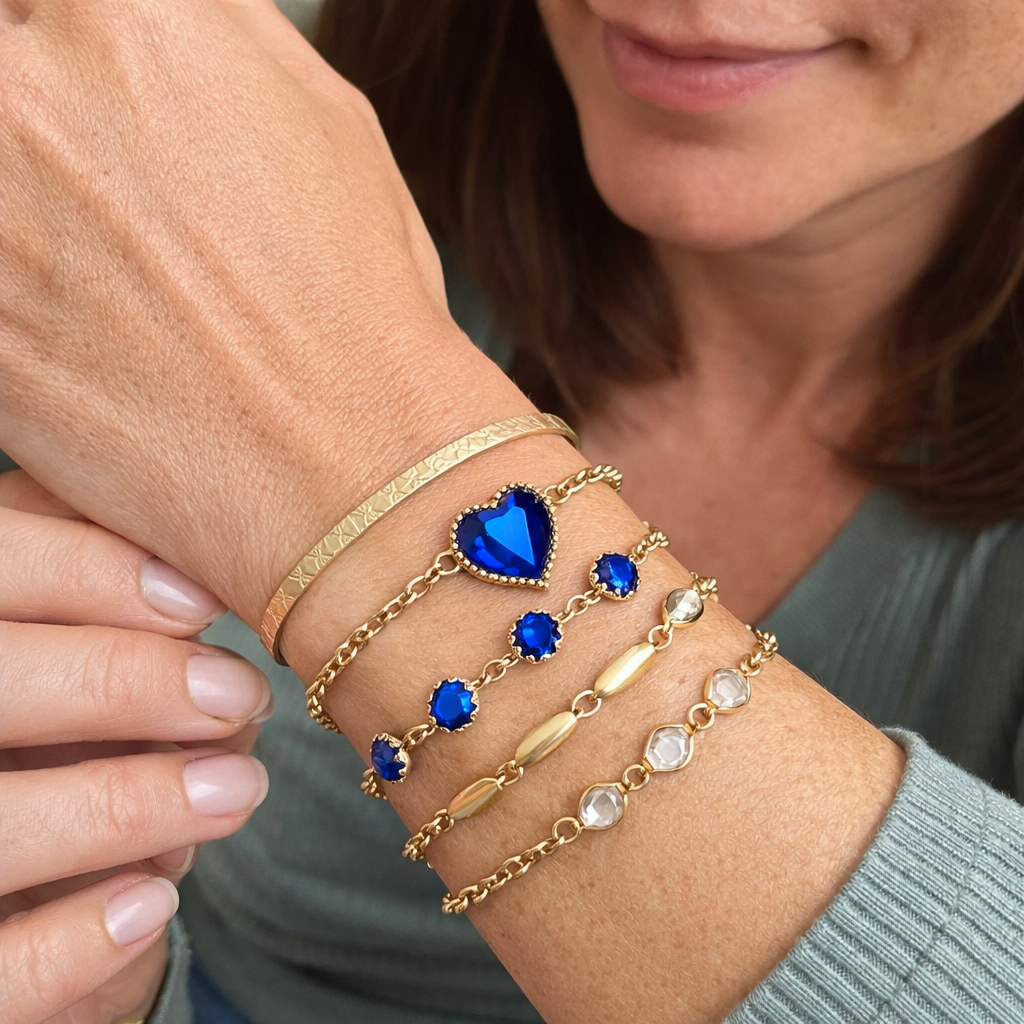 Set de Pulseras Aveline Azul Norte