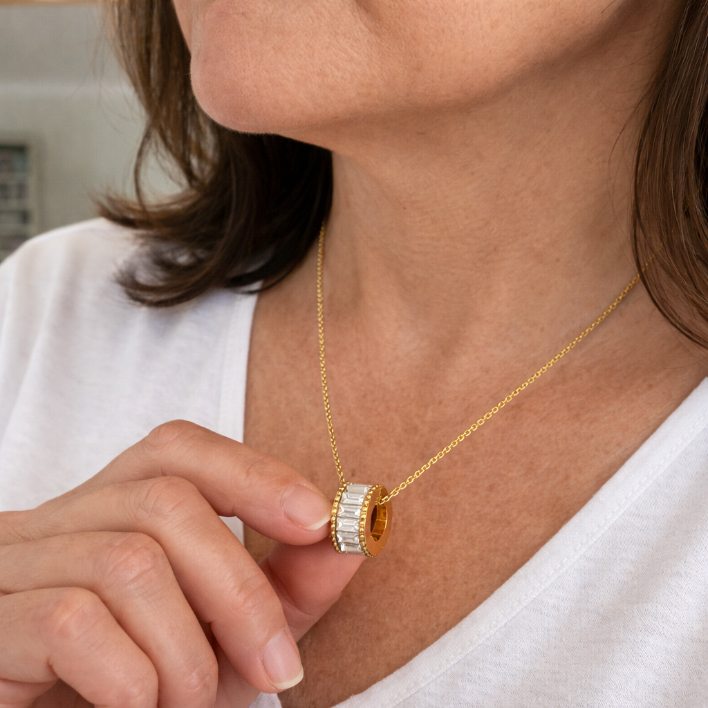 Collar Elyna Barril Pulido Oro