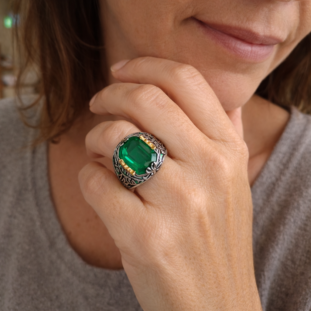 Anillo Klara Emerin Esmeralda