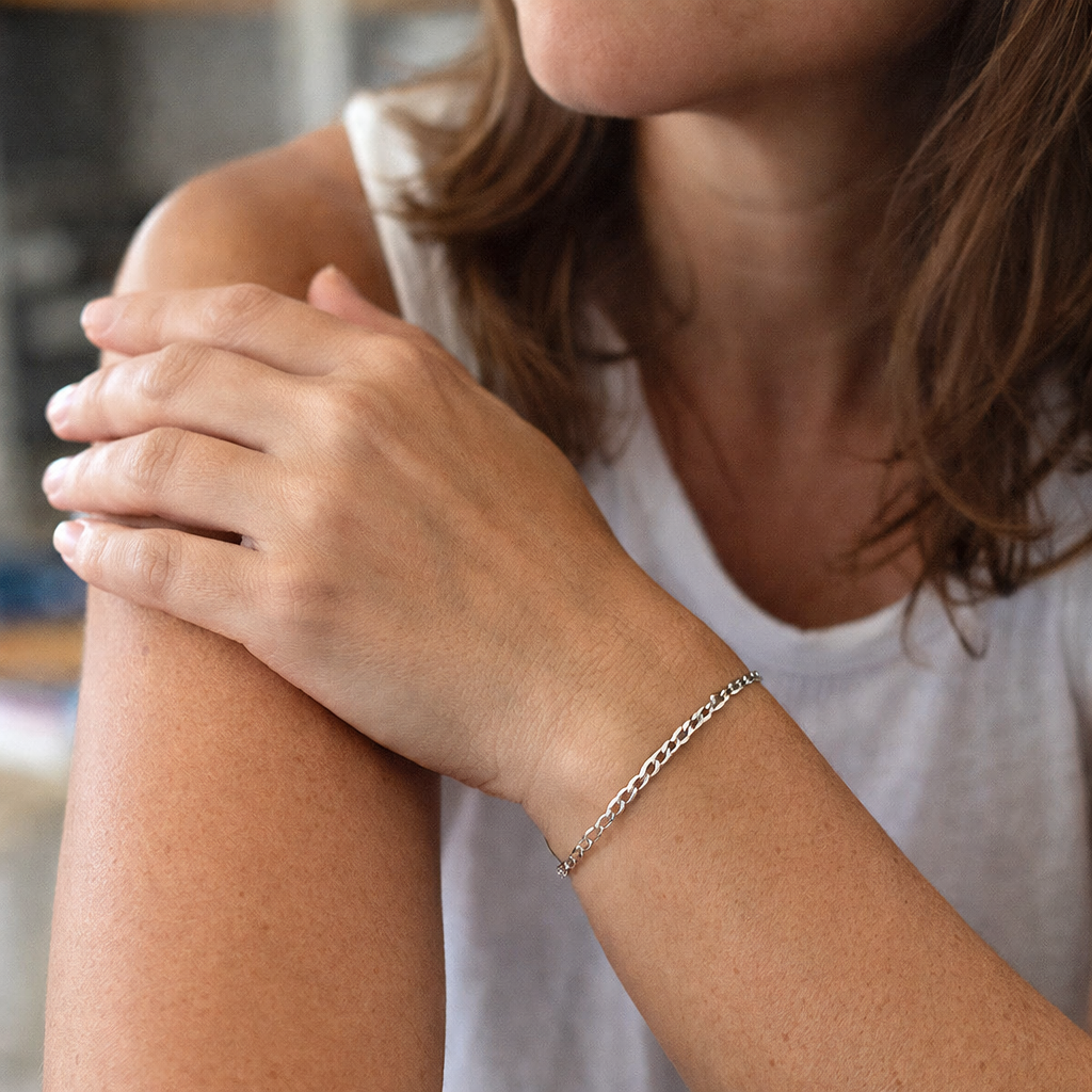 Pulsera Neris Alaine Oro Blanco