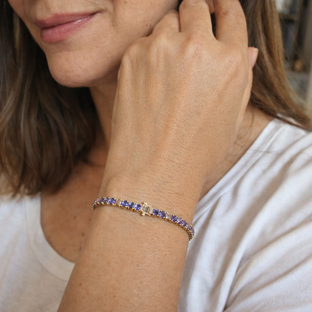 Pulsera Tenis Amatista
