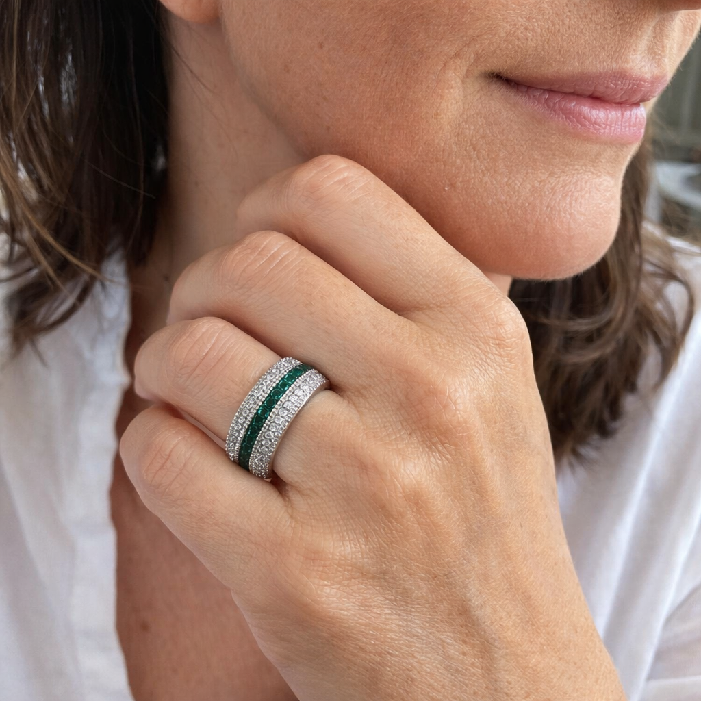 Anillo Celina Maroux Esmeralda