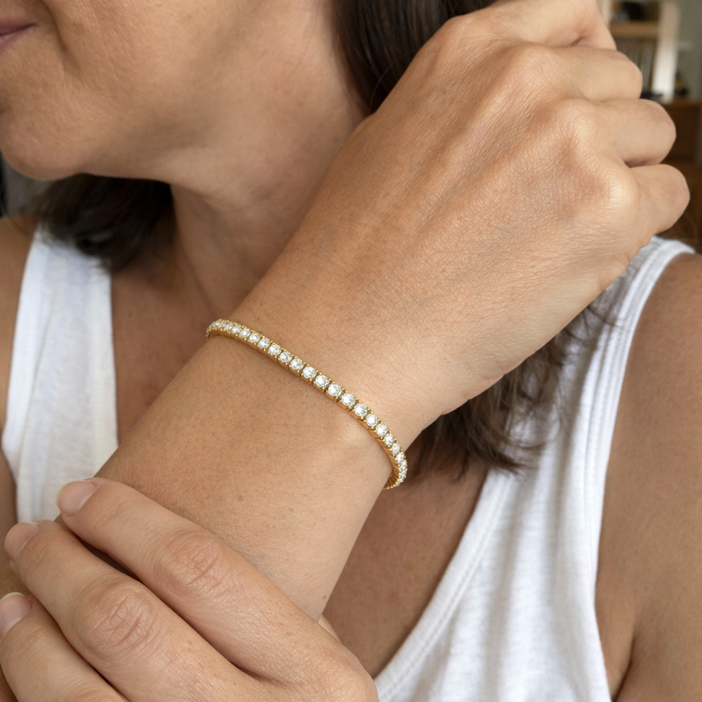 Pulsera Tenis Oro