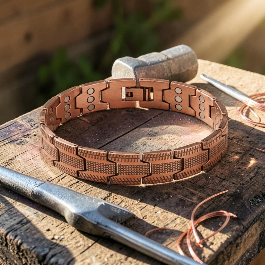 Pulsera Hombre Railes de Cobre