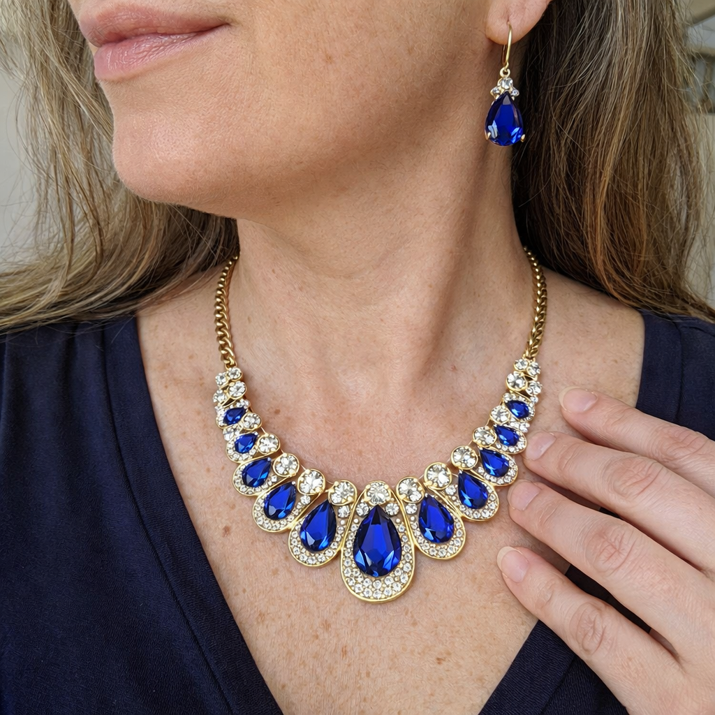 Set de Joyería Maevina Zafiro