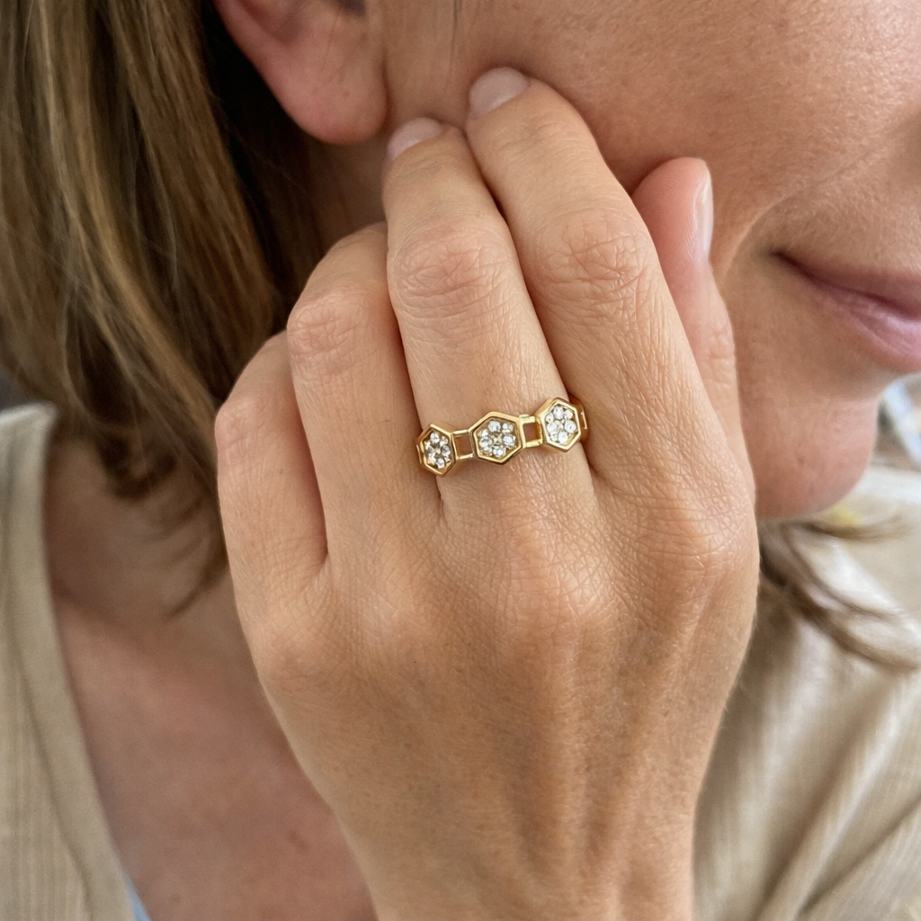 Anillo Panal de Cristal