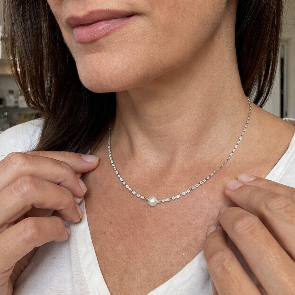 Collar Perla Brillante