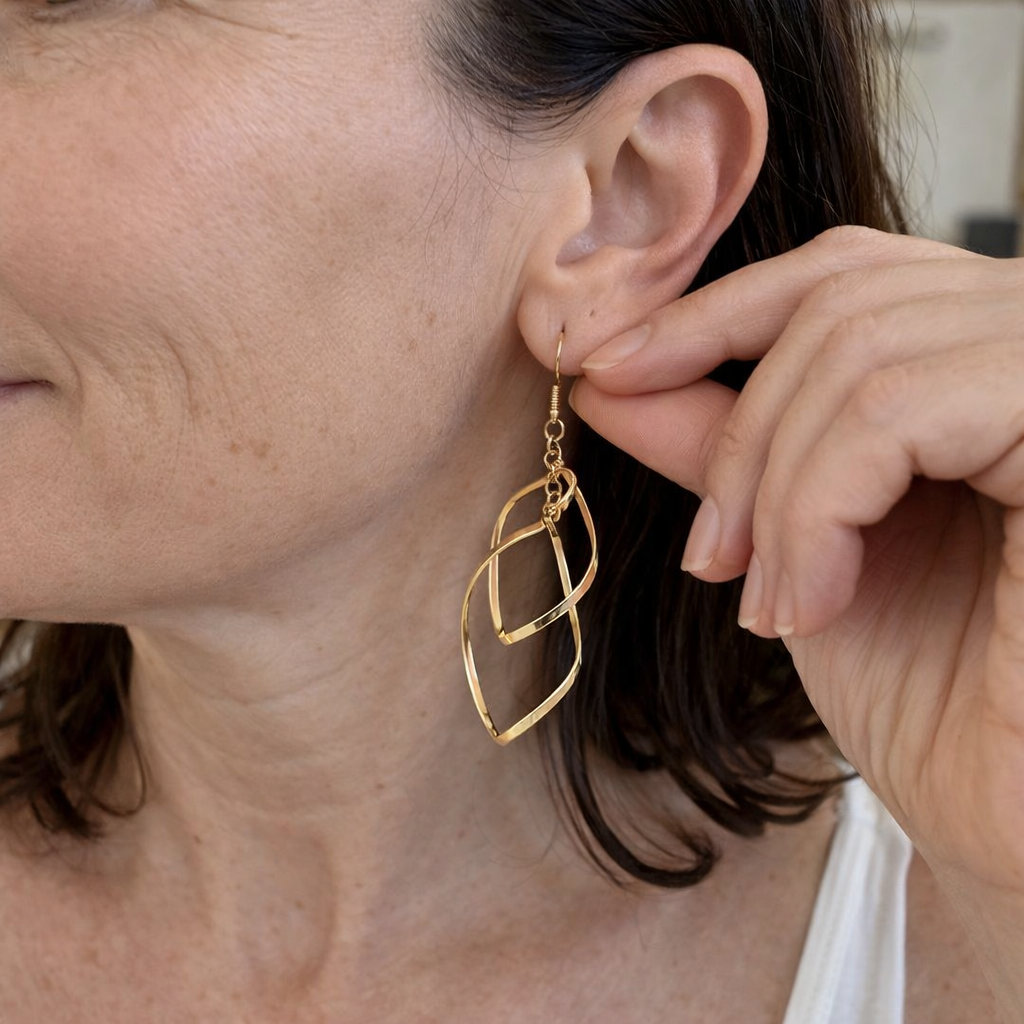 Pendientes Colgantes Capas Minimalistas