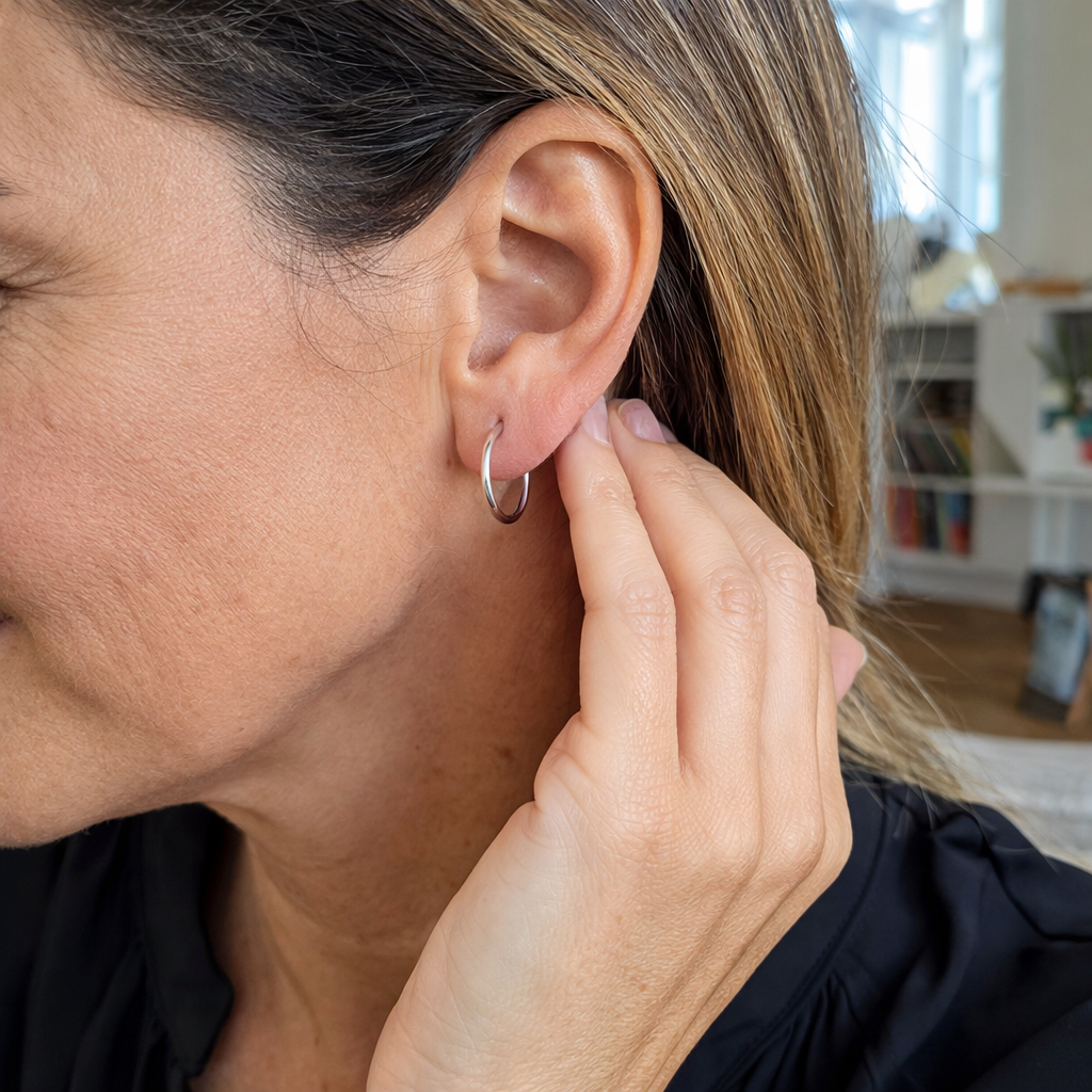 Pendientes Noemie Sorel Oro Blanco