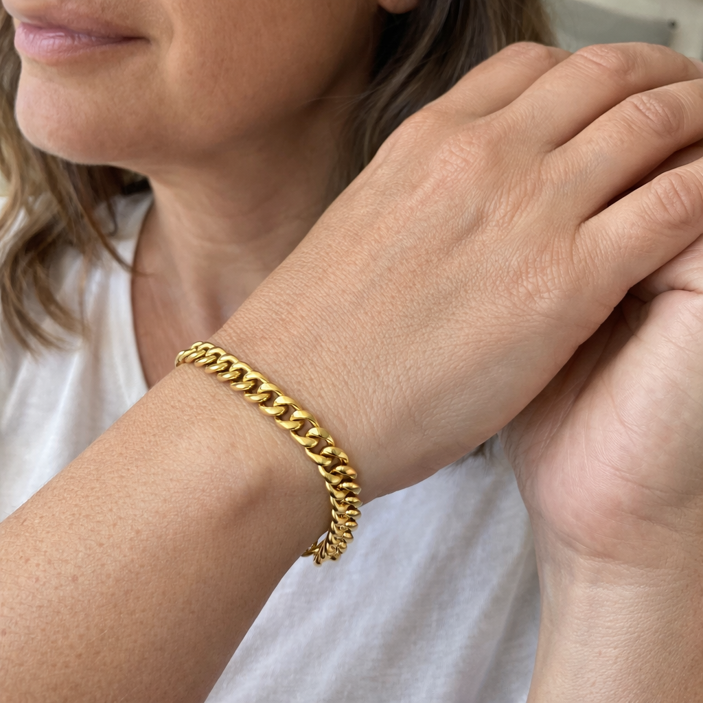 Pulsera Cubana Estate Oro