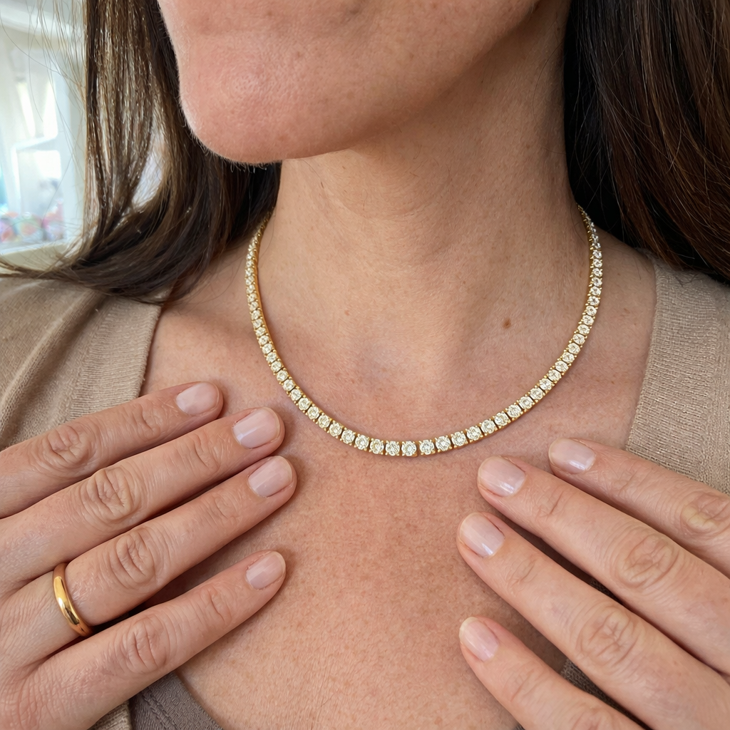 Collar Tenis Oro