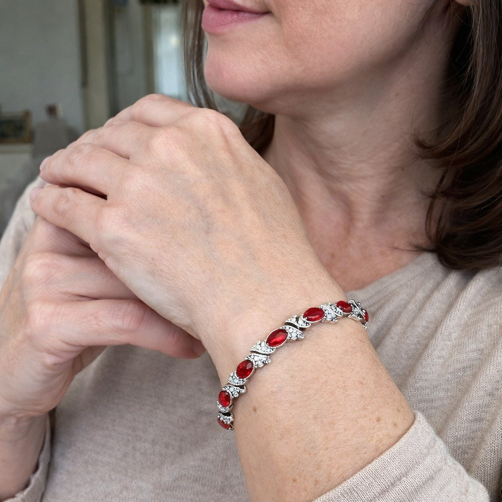Pulsera Giada Valrouge Rubí
