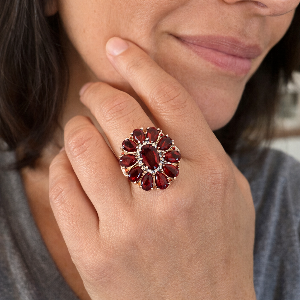 Anillo Pétalo Escarlata