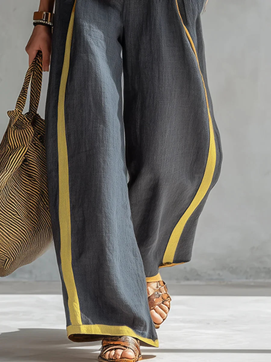 Sofía | Conjunto Fluido con Detalles a Contraste
