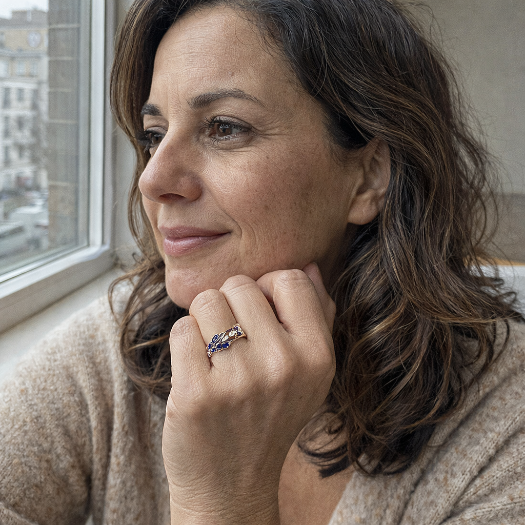 Anillo Vivara Saphielle Zafiro