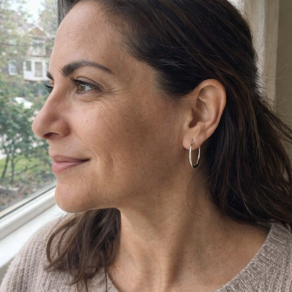 Pendientes Noemie Sorel Oro Blanco