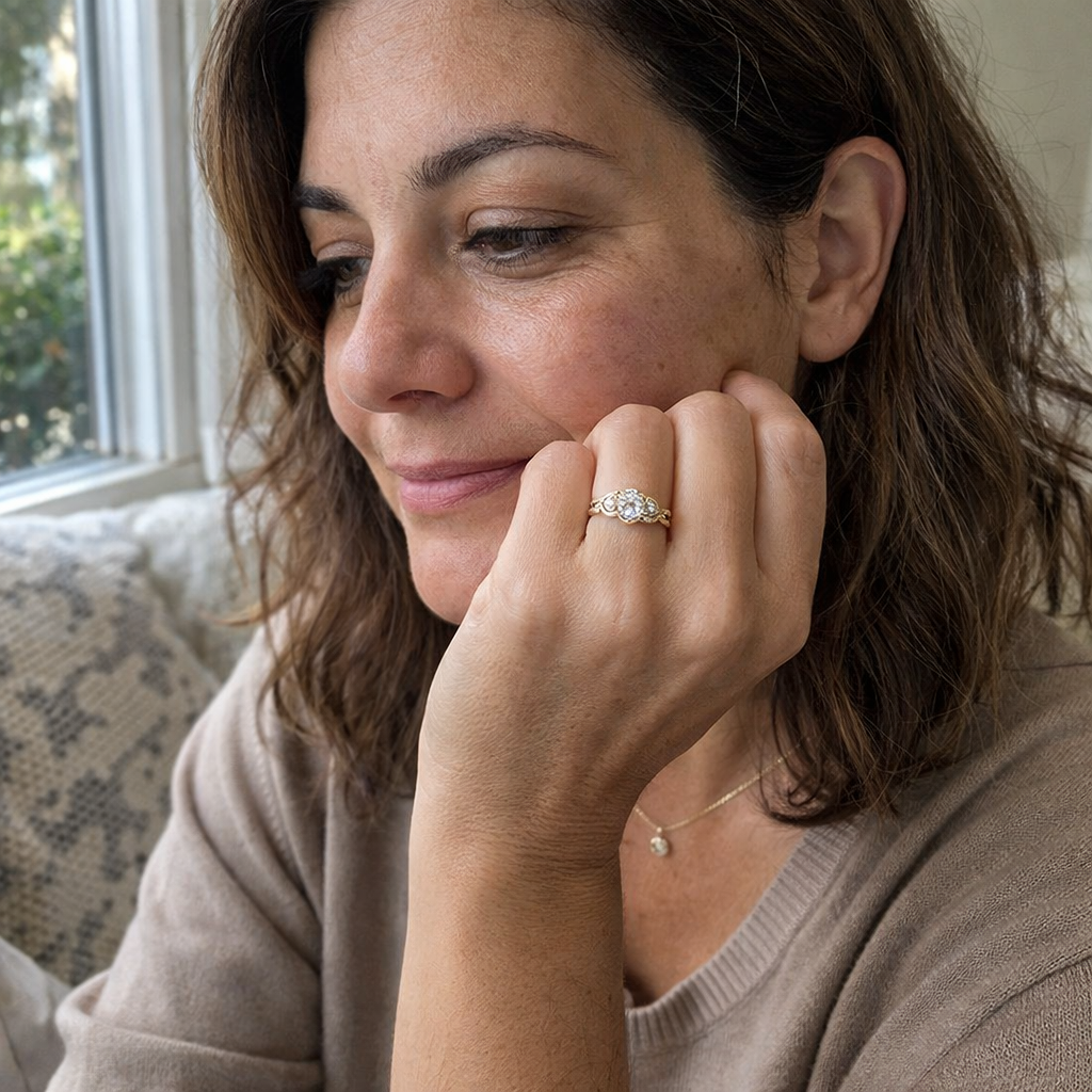 Anillo Circonita Exótico
