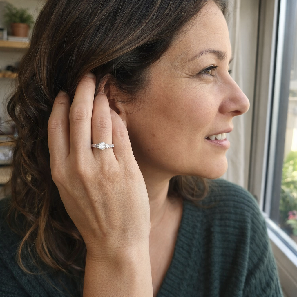 Anillo Jane Oro Blanco