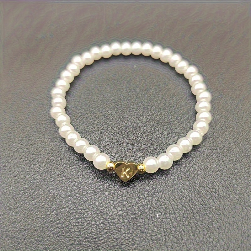 Pulsera Chic con Inicial en Corazón (A-Z)